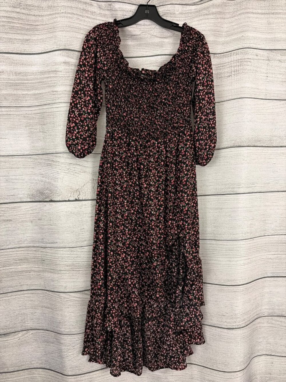 Chelsea 28 Off The Shoulder Midi High Low Dress Size L